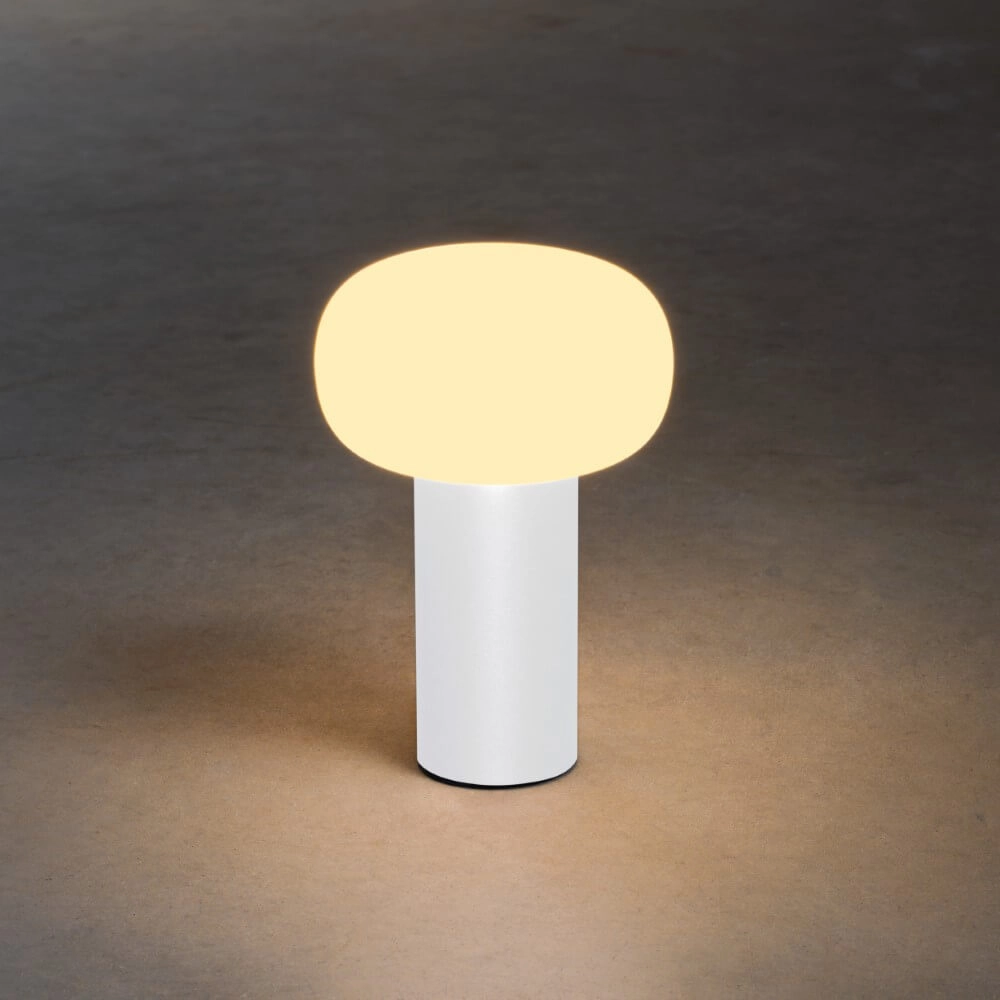 Wiederaufladbare Tischlampe Antibes Weiß KonstSmide 7318308262529