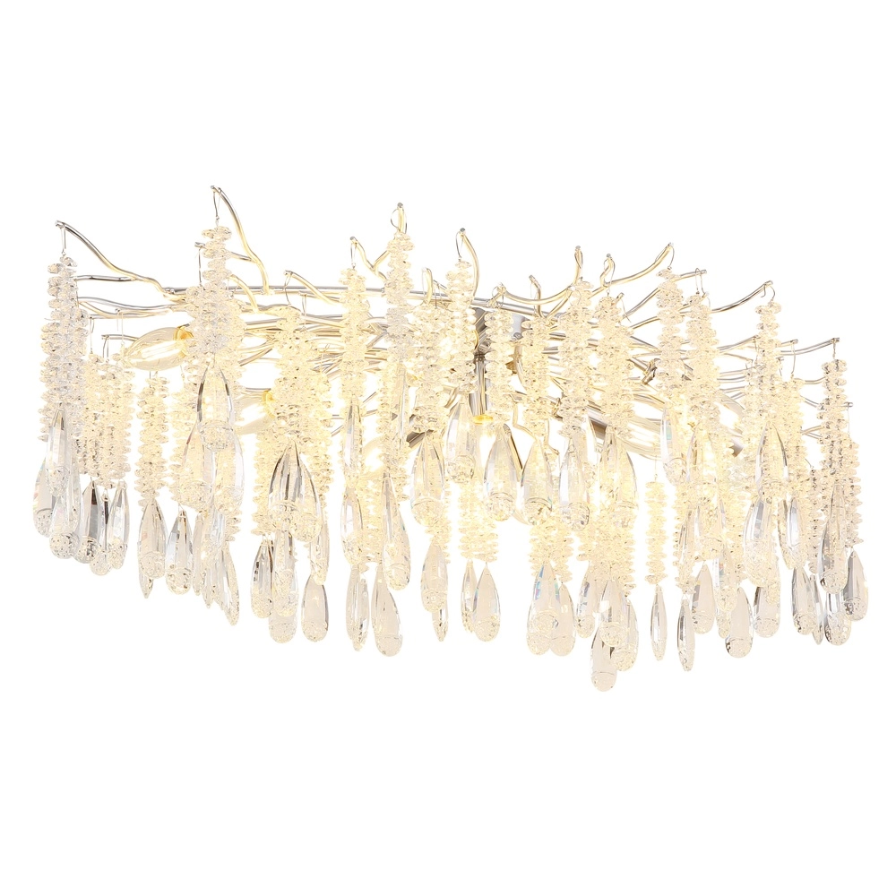 Deckenlampe Kinga Silbergrau 100cm