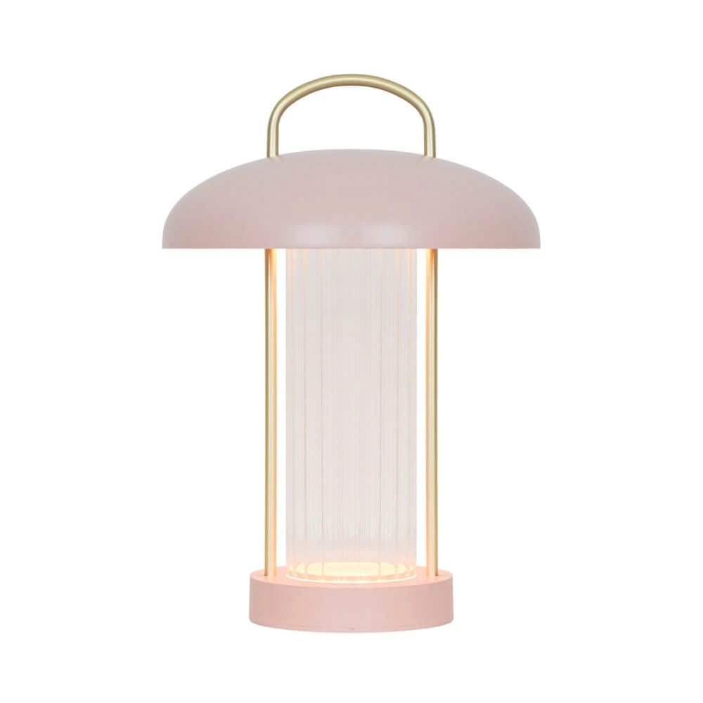 Tischlampe Mirano pink wiederaufladbar
