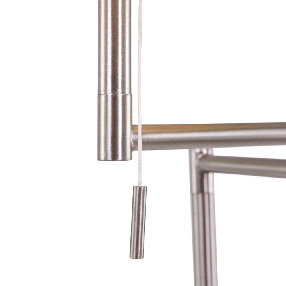 Stehlampe Bella Metall mit silbernem Schirm Steinhauer 8712746174502