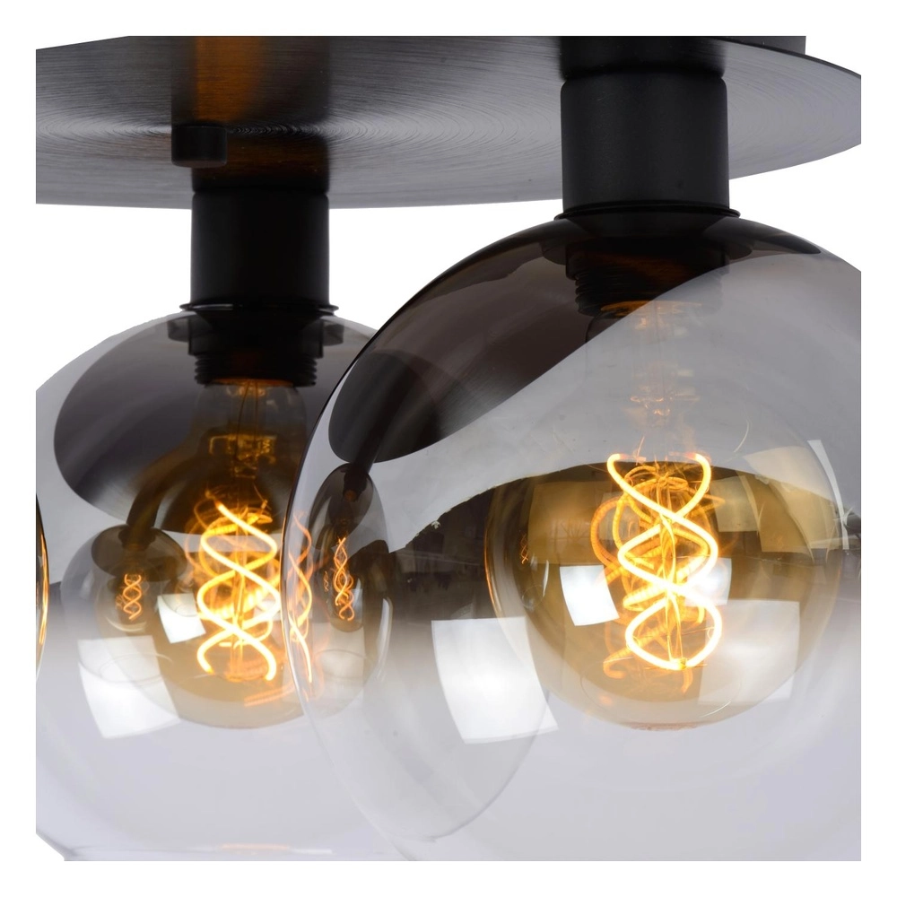 Deckenlampe Marius 3-Licht Schwarz Lucide 5411212741004