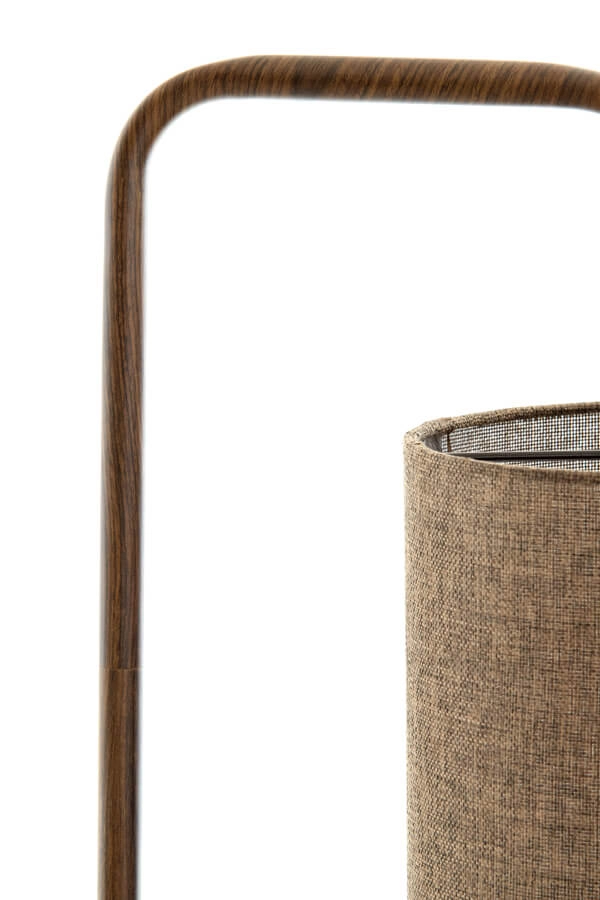 Stehlampe Donio dunkler Holzdruck Light & Living 8717807759568