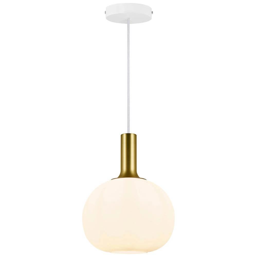 Pendelleuchte aus Glas Alton Kugel Ø 25cm weiß Nordlux 5701581413887