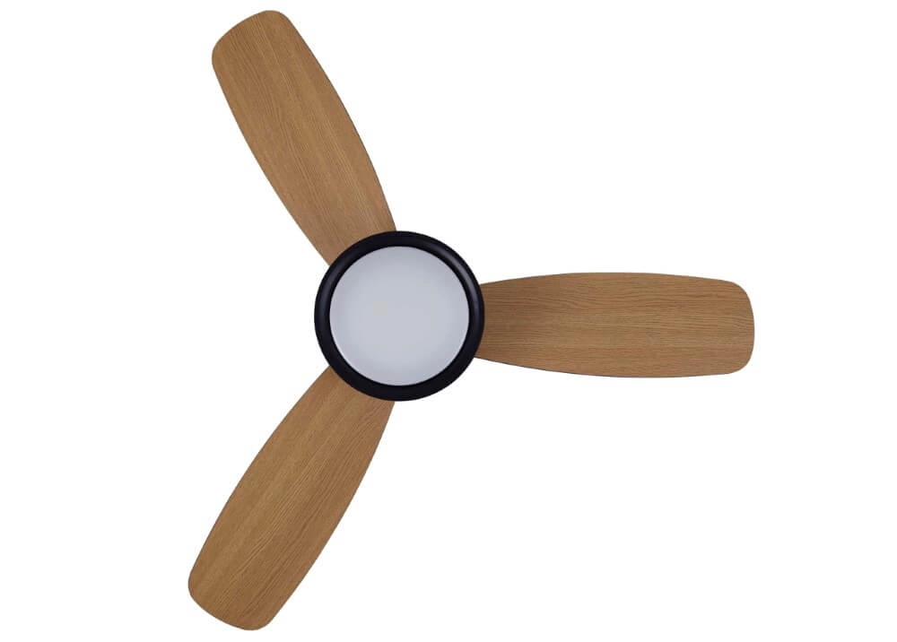 Schwarzer Ventilator mit Lampe Flusso Ø 132cm Beacon 9333509151784