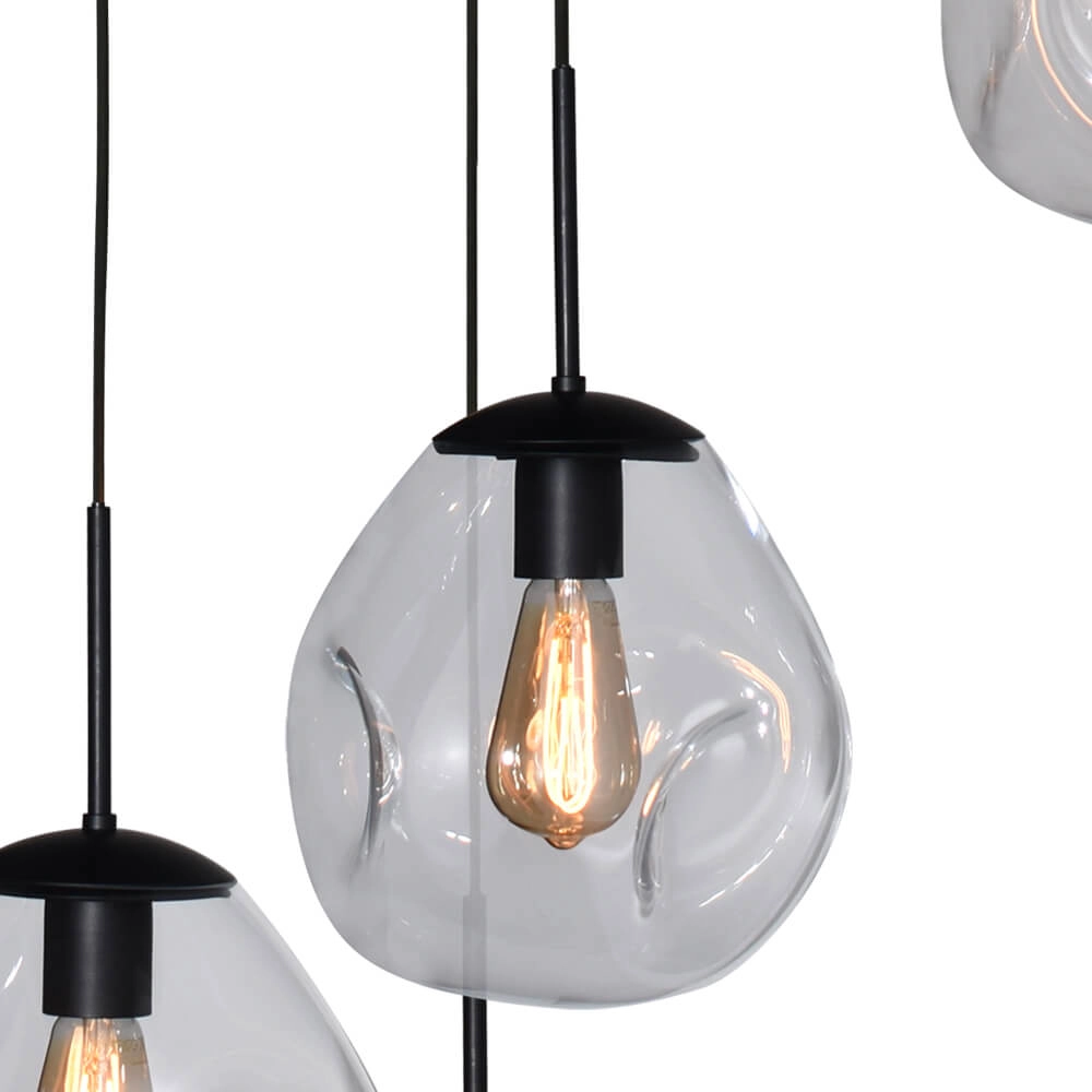 Vide-Hängelampe Lava 5x Klarglas Ø 24cm Masterlight 8718121286518