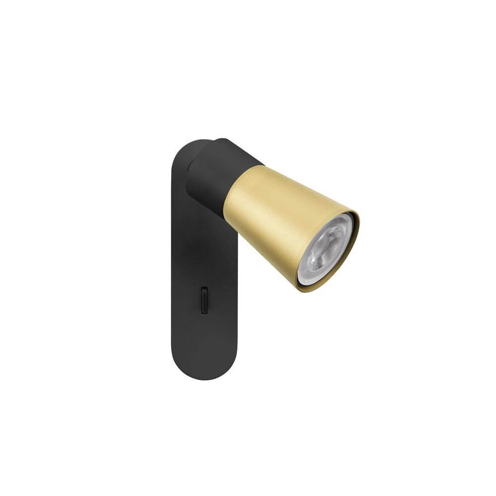 Spott Puri 2.0 Cone Schwarz-Gold Einzelschalter SLV 4024163294256