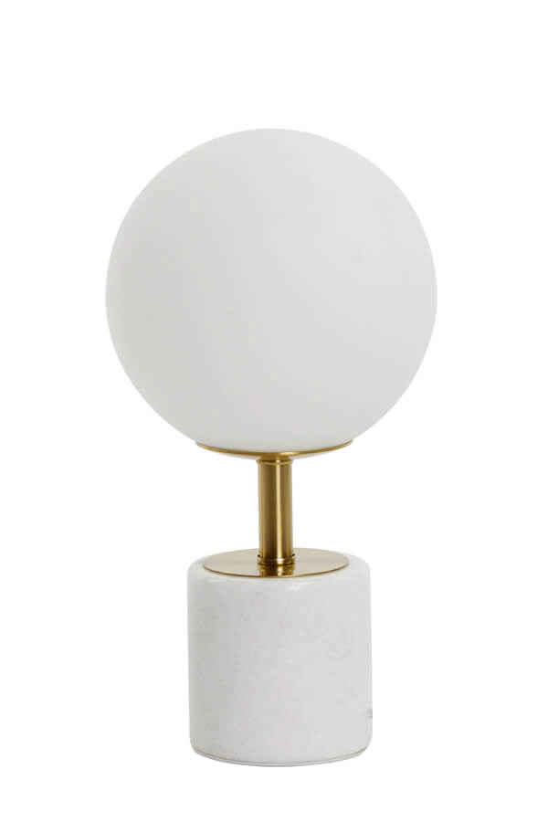 Design table lamp Medina white with gold 35cm Light & Living 8717807650896