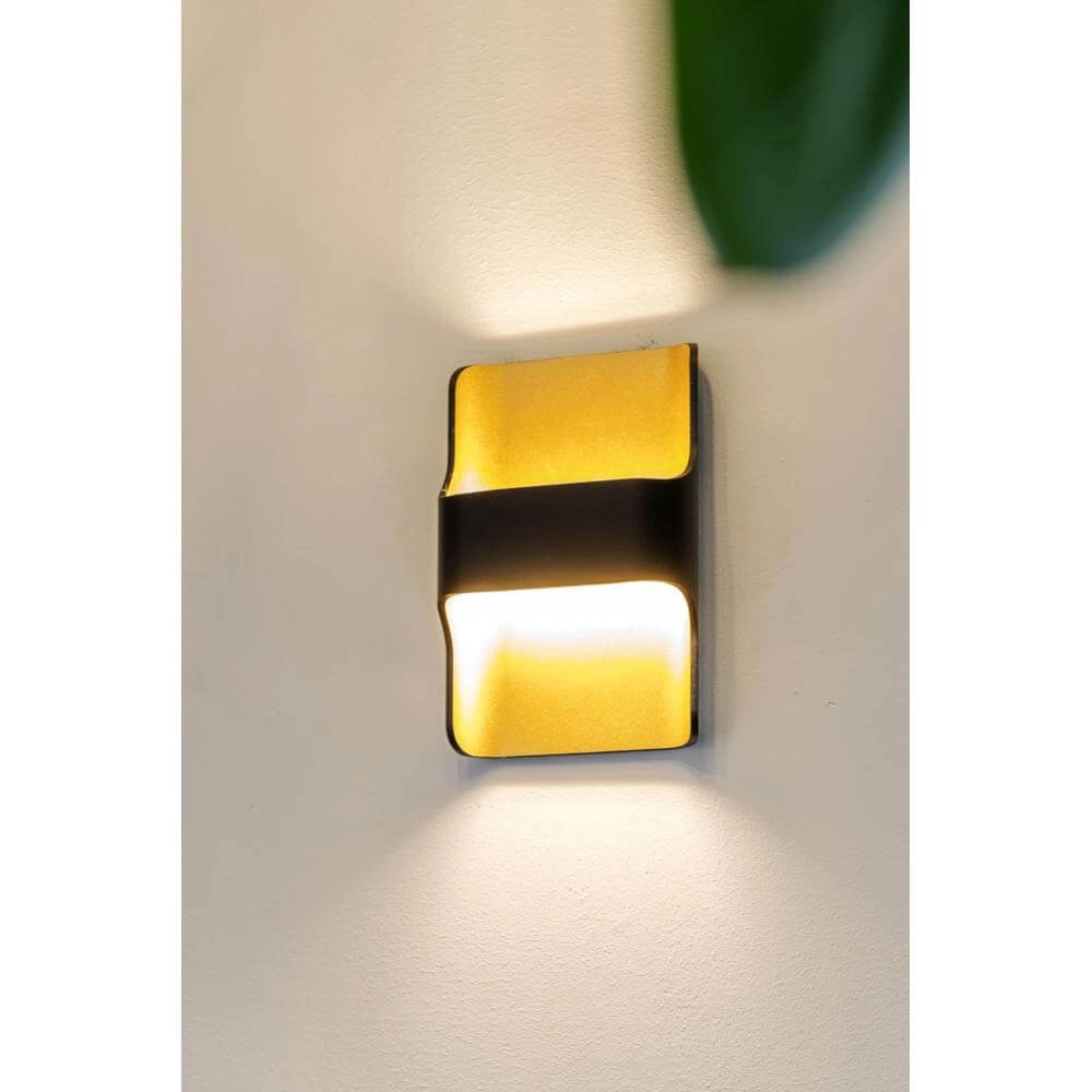 Design von Wandleuchten Dallas schwarz mit gold Artdelight 8719831737994