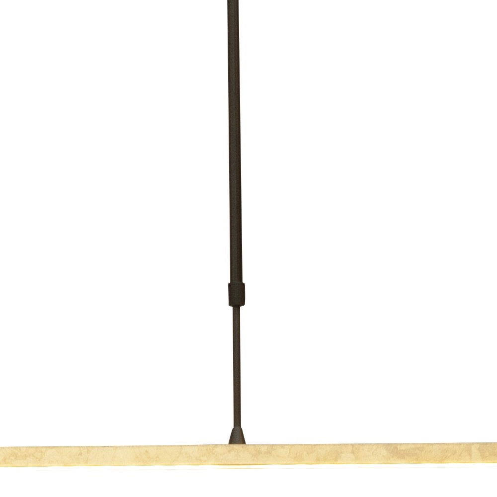 Schwarze Hängelampe Real 2 100cm mit Gold Masterlight 8718121220437
