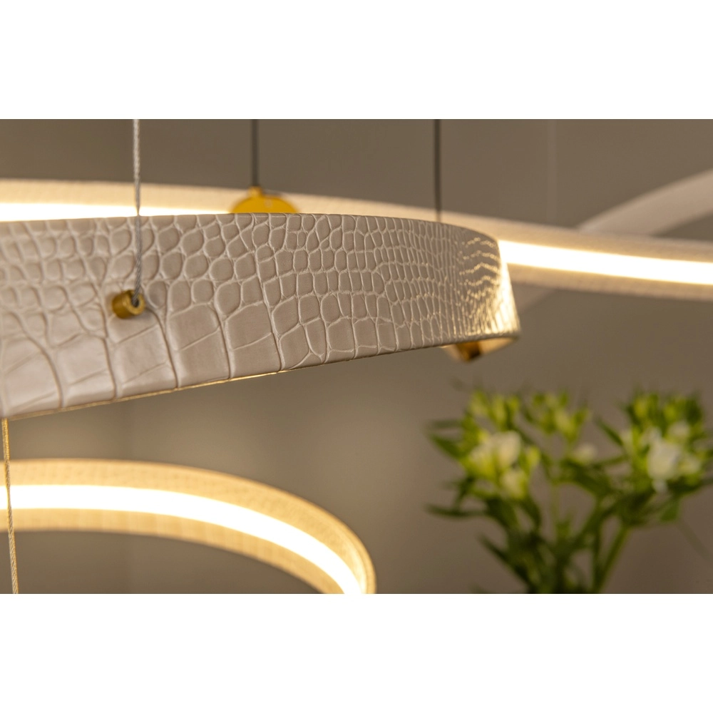 Moderne LED-Pendellampe Slalom Sand mit Wirkung Premium by Lucide 5411212135131