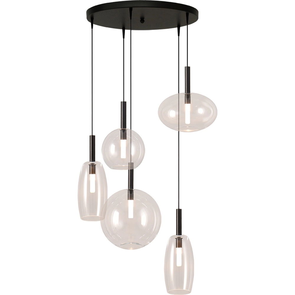5L Vide Pendellampe Lido Ball mit klarem Glas Masterlight 8718121335544