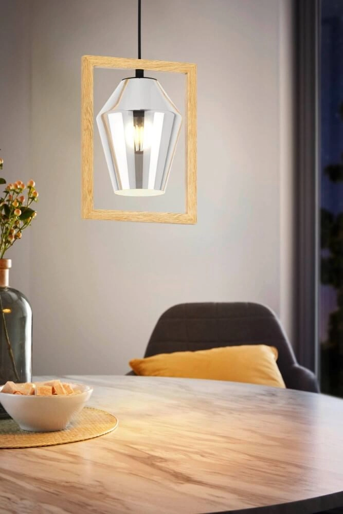 Hängelampe aus Holz Viglioni Eglo 9002759997014