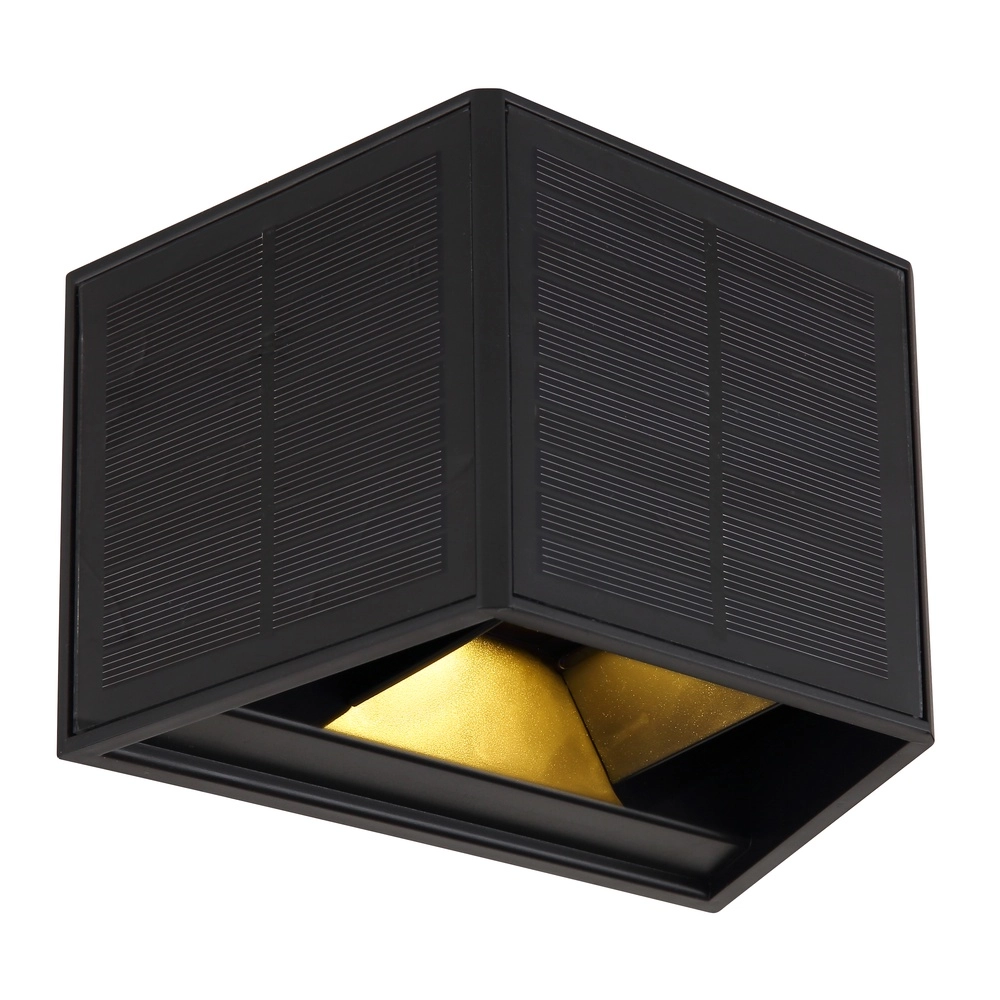 Solarwandlampe Helion Schwarz