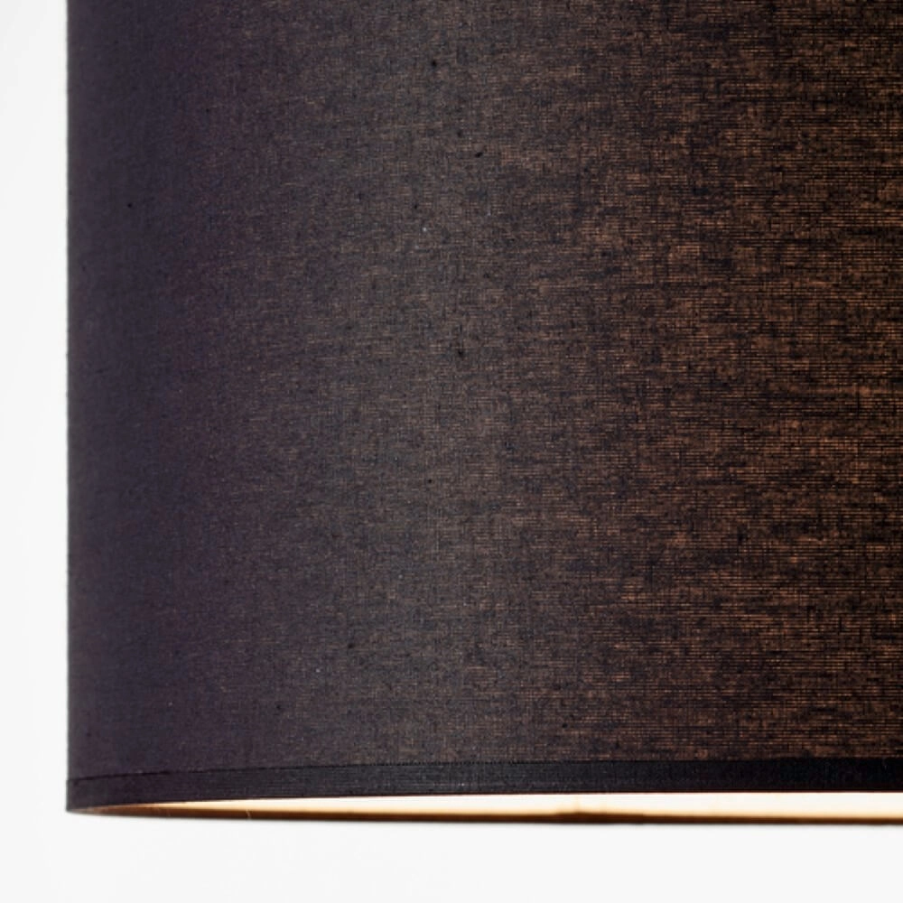 Hängelampe aus Stoff Esher Ø 38cm schwarz Brilliant 4004353405501