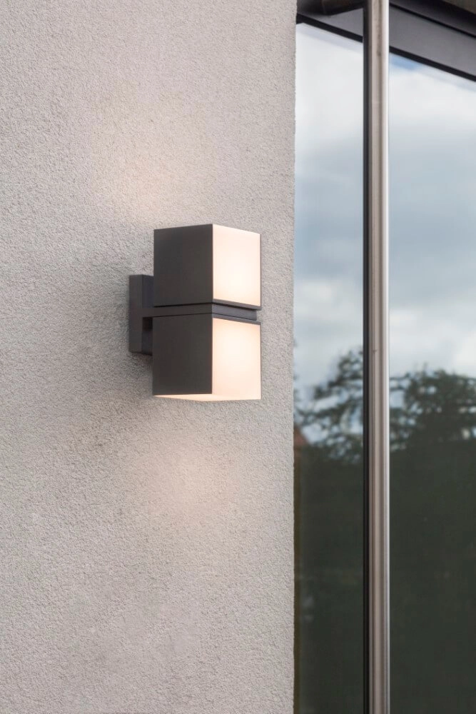 Designer wall lamp anthracite Cuba red dot award Lutec 6939412047805