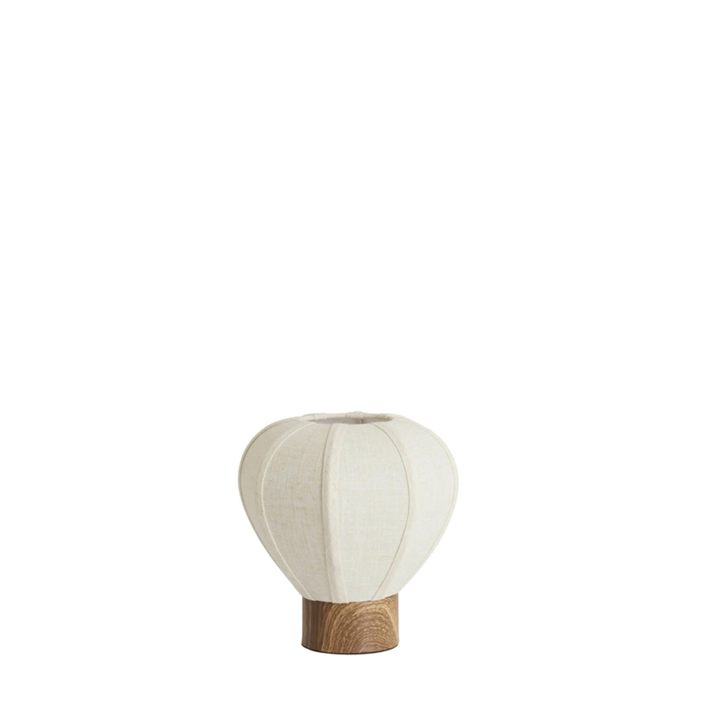 Tischlampe Kyzo Ø 23cm japandi weiß