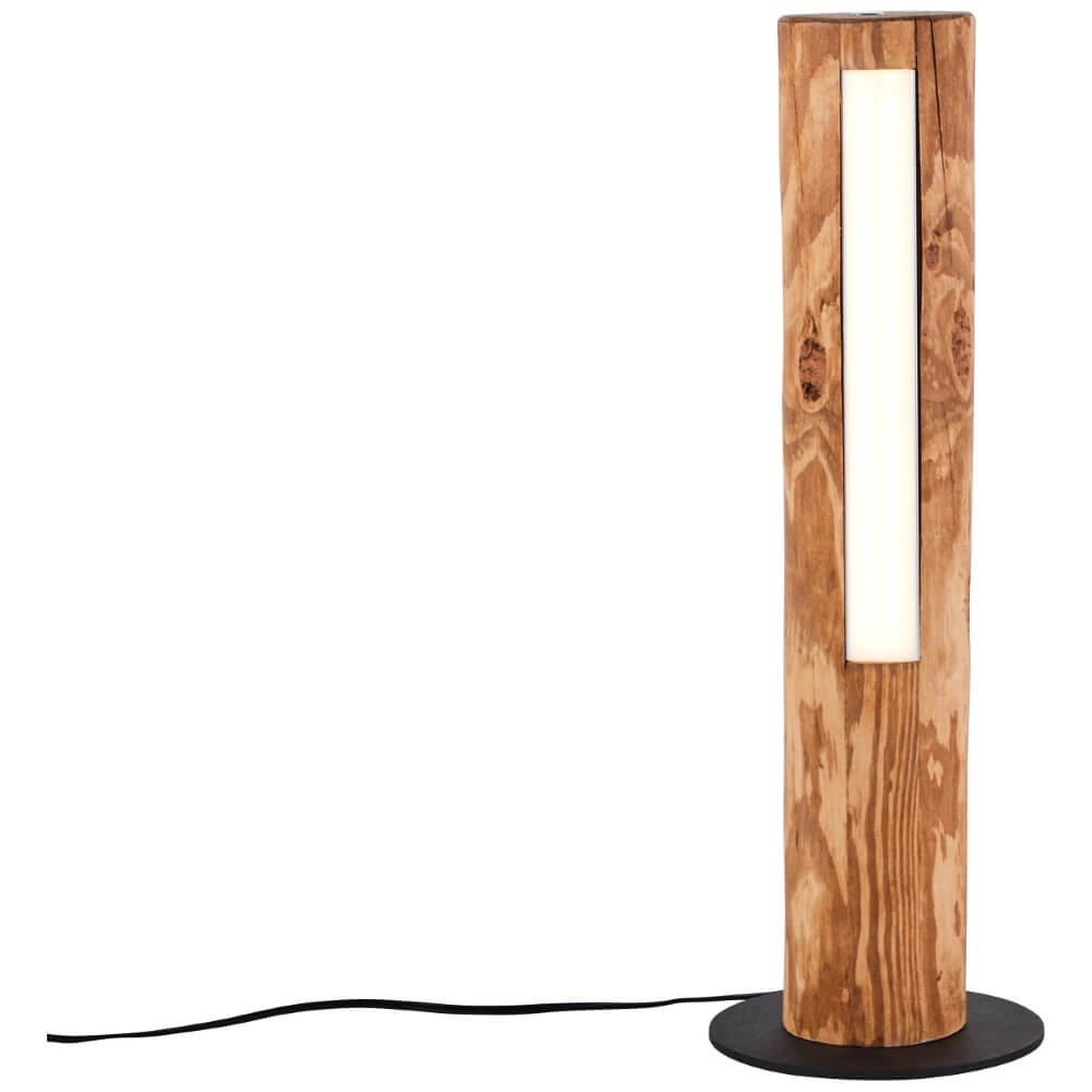 Tischlampe aus Holz Odun 46cm hoch Brilliant 4004353393532
