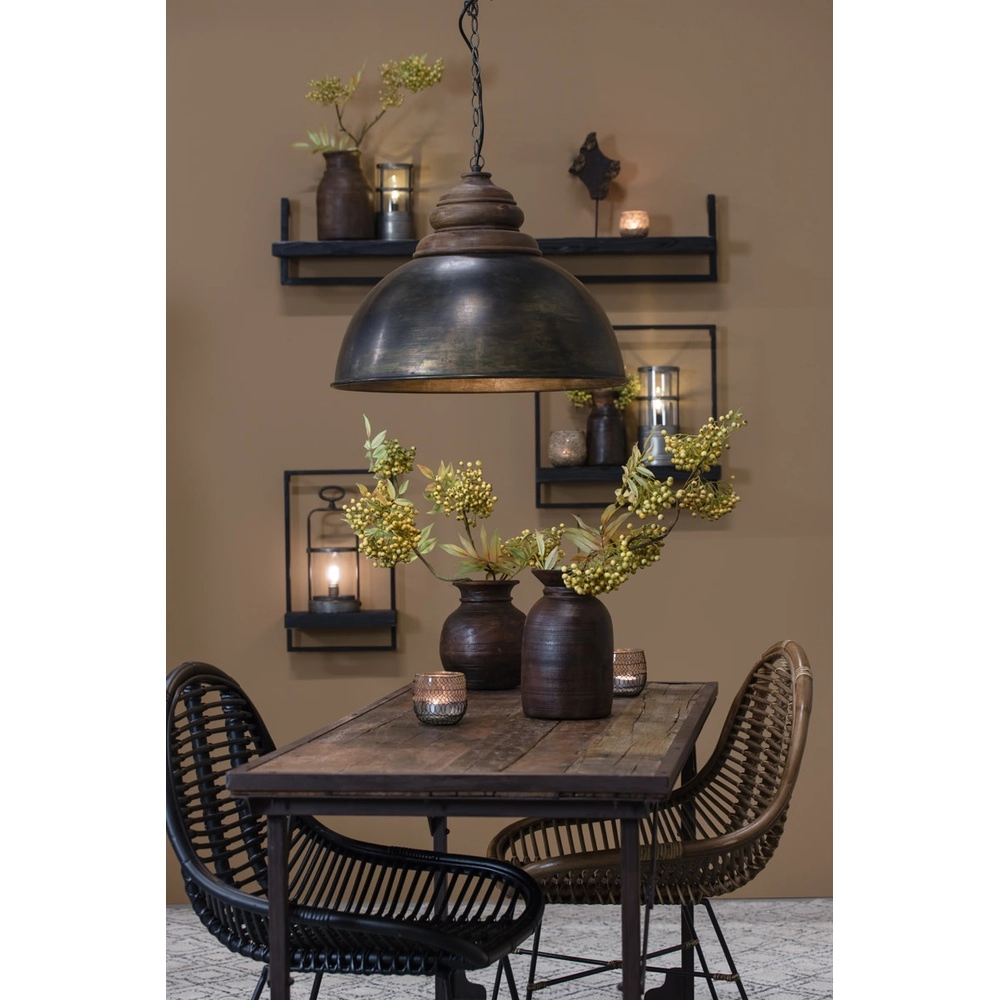 Land-Pendellampe Leia Ø 52 cm schwarz Light & Living 8717807188696