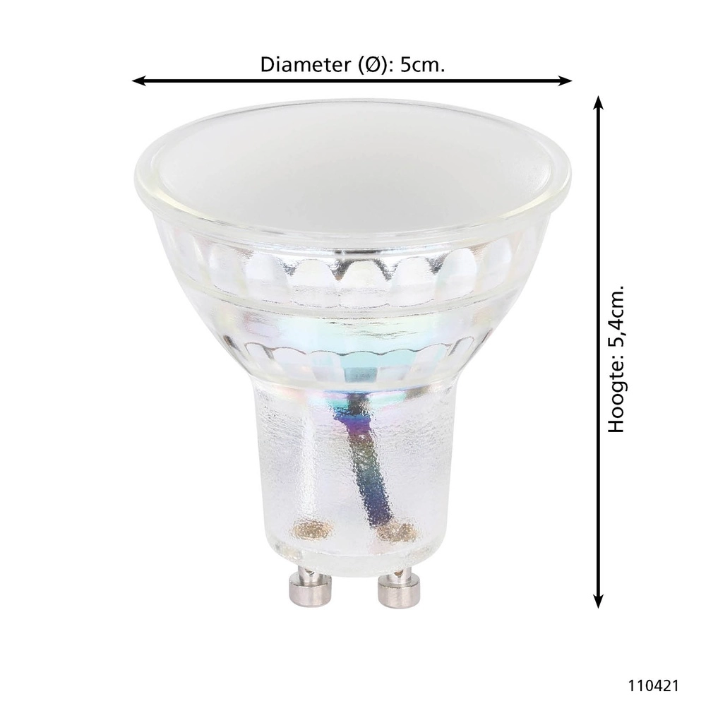 LED-Lampenkugel Zigbee GU10 4,9 W - 345 lm - 2700-6500 K Eglo 9008606362097