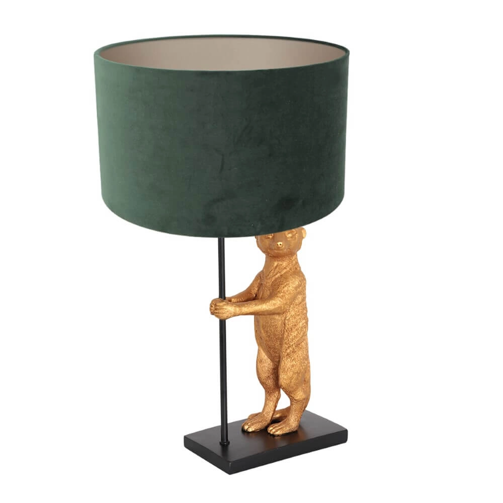 Tischlampe Animaux mit grünem Samt Steinhauer 8712746151824