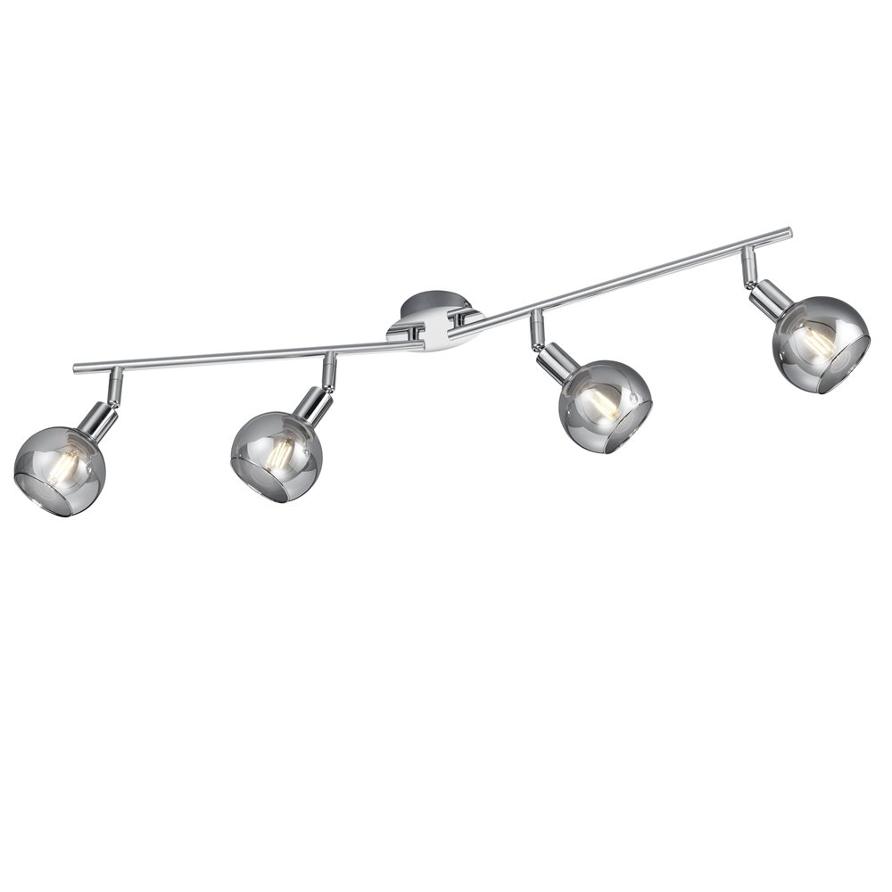 Deckenleuchte Chrom Brest 4 Licht einstellbar