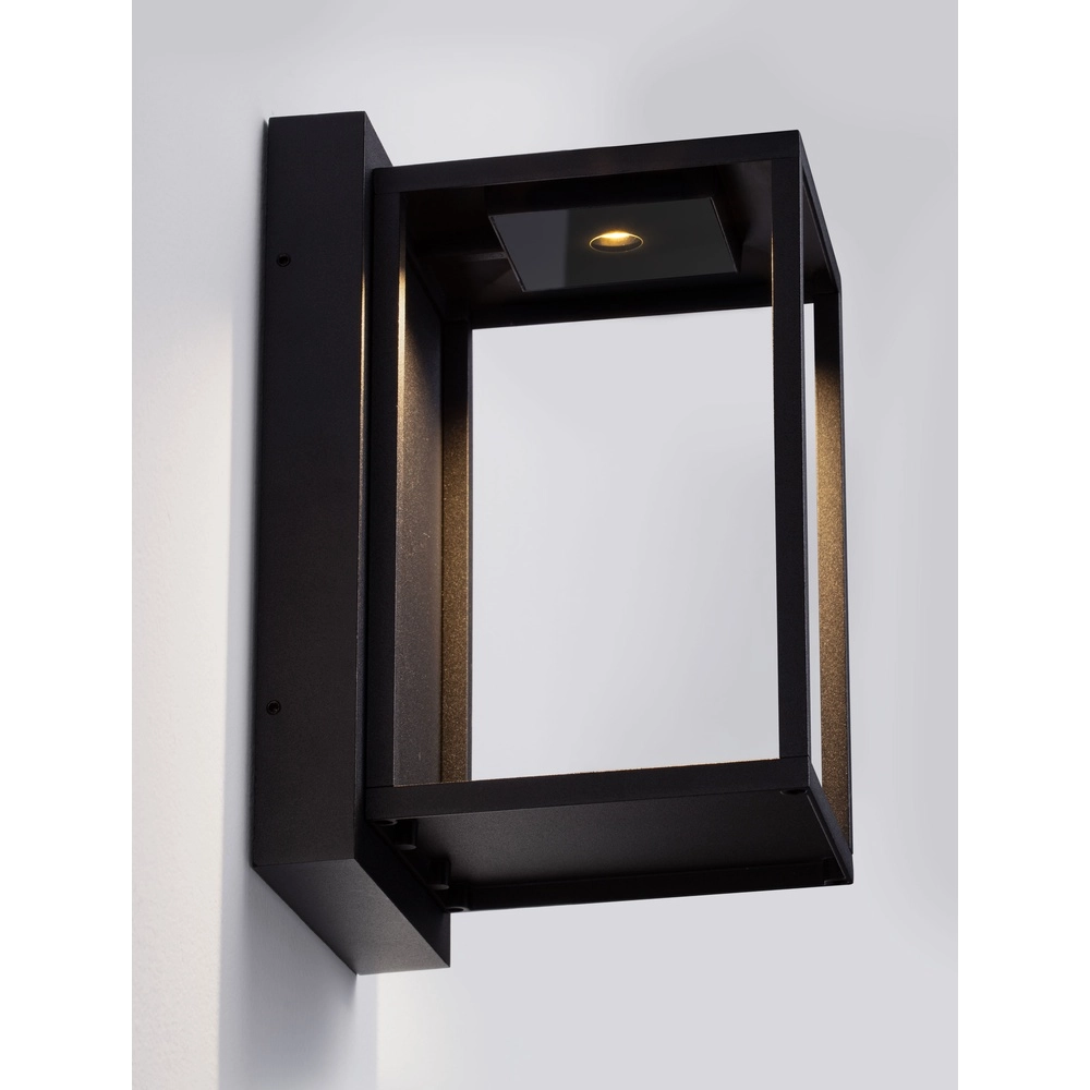 Schwarze Wandleuchte Prive ca. 25cm Lyora 5212017453150