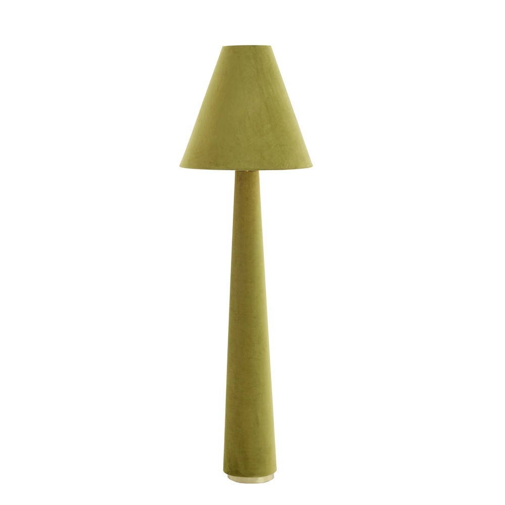 Stehlampe Devia Ø 50cm - Samt - grün