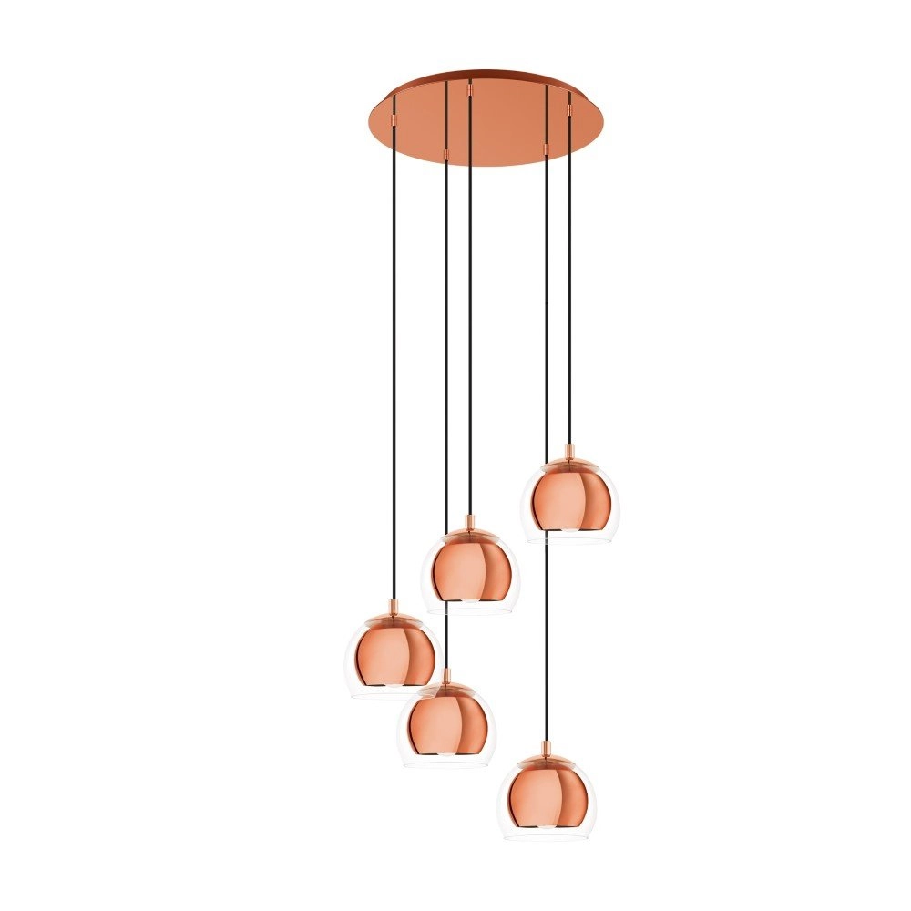 Rote Kupfer-Vide-Lampe Rocamar 1