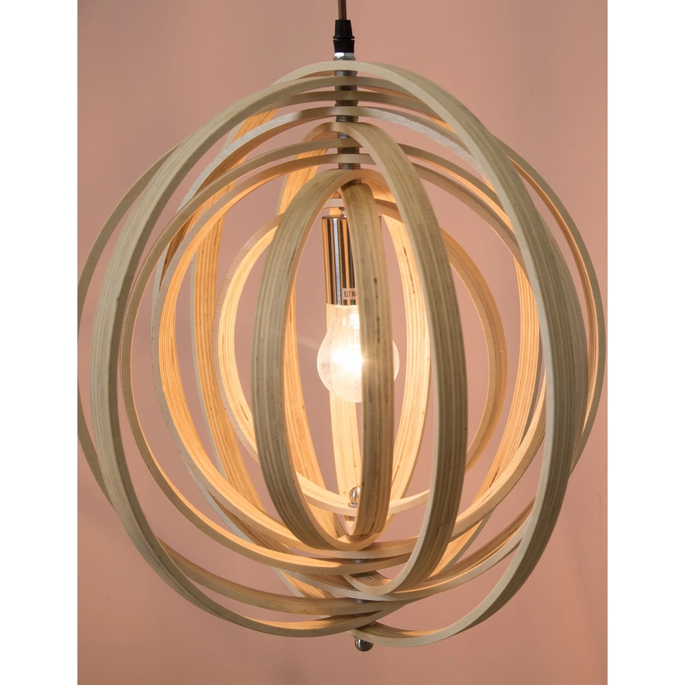 Moderne Pendelleuchte Asco Holz Ø 43cm Lyora 5212017424945