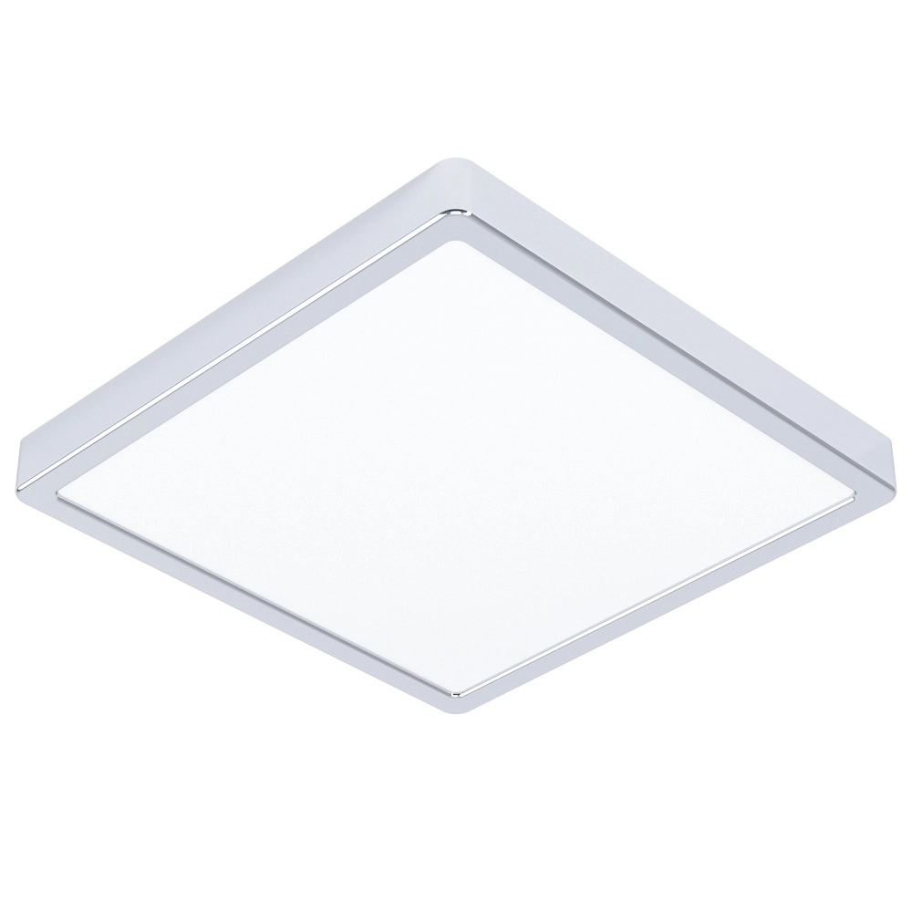 Chrom-Deckenlampe Fueva 6 LED – 29x29 cm