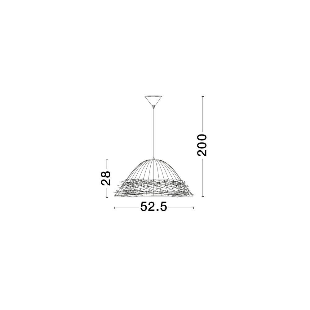 Natürliche Pendelleuchte Natu Ø 65cm Lyora 5212017452870