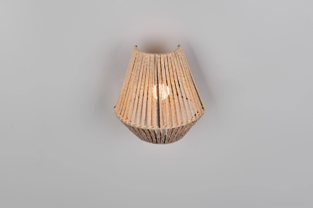 Rattan-Wandleuchte Lira Wiederaufladbar Trio 4017807643183