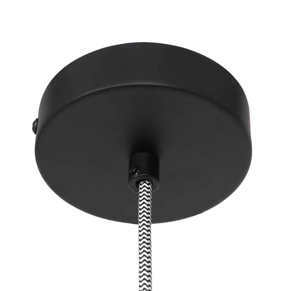 Schwarze Hängelampe aus Holz Maze Ø 46cm Steinhauer 8712746166293