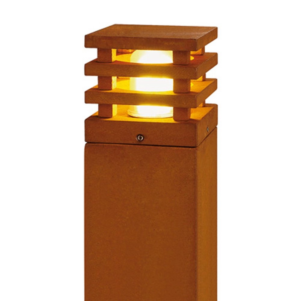 LED-Stehleuchte Rusty 70cm quadratische Rostbraun SLV 4024163157506
