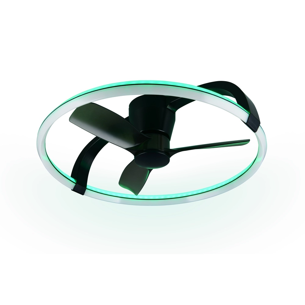 Smarthome-Lüfter Stockholm schwarze Ø 73,5 Tuya Trio 4017807693133