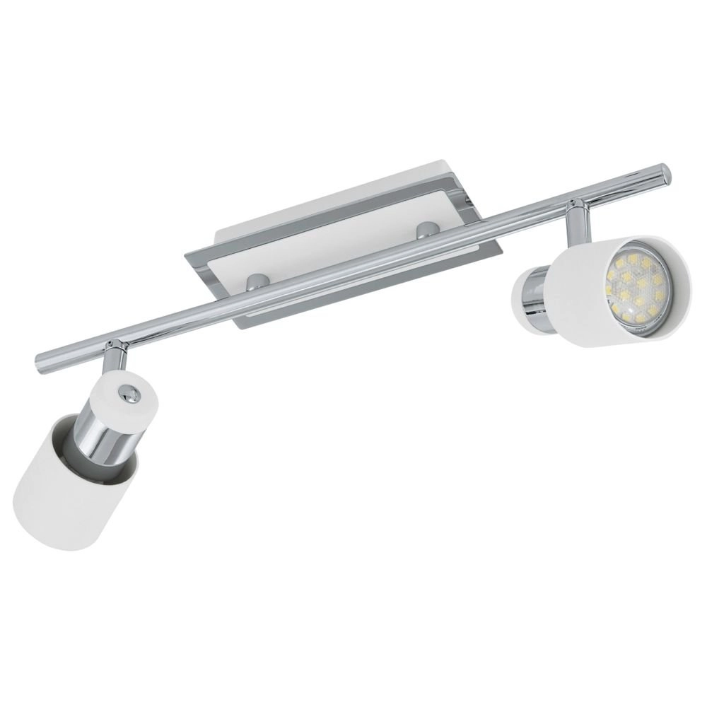 LED-Spot Davida 2-leichter Metallgrau mit weiß