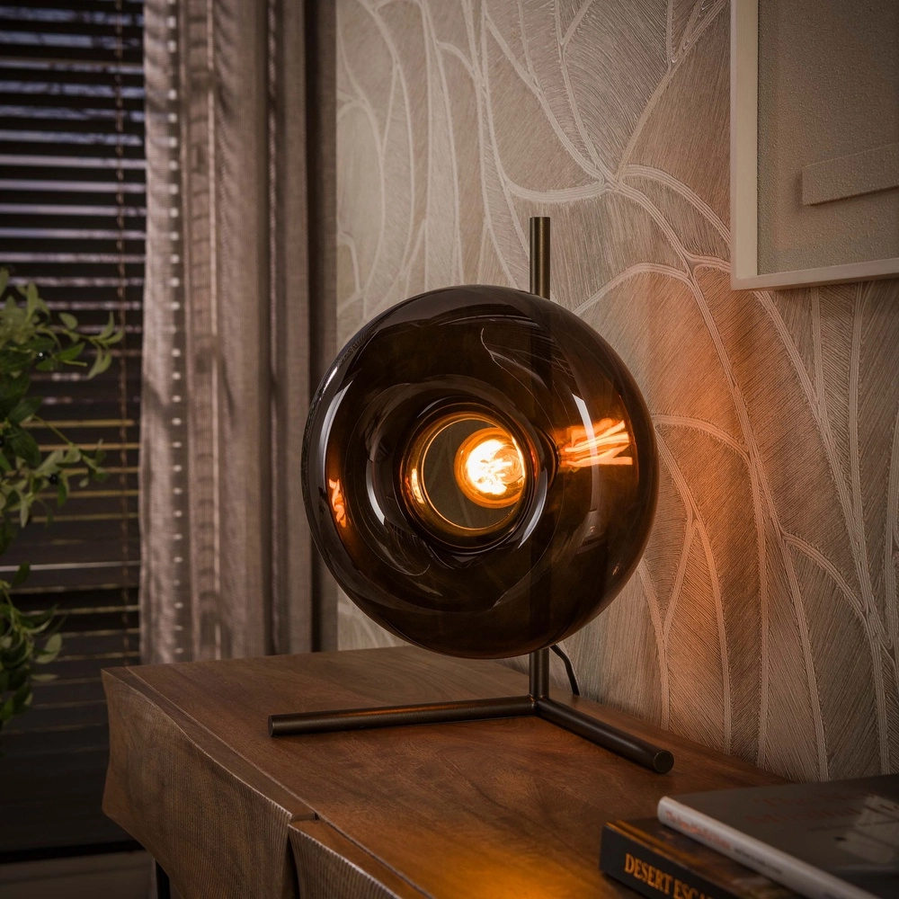 Moderne Tischlampe Soll Sienna Brown