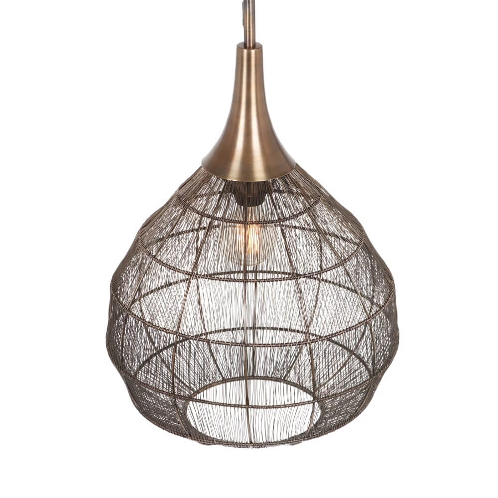Runde Hängelampe Soraya Ø 42cm - Bronze Trio 4017807617467