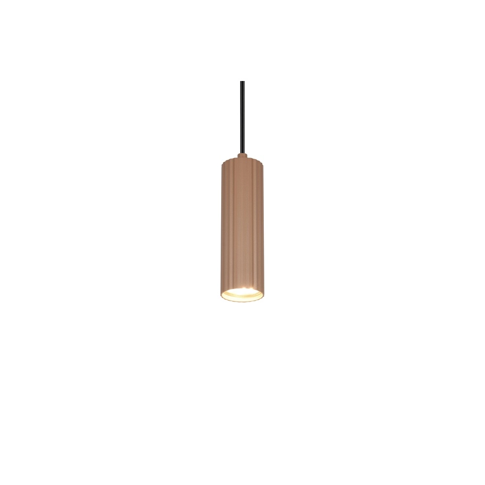 Pendelleuchte Soka Ø 9cm mokkabraun Trio 4017807670127