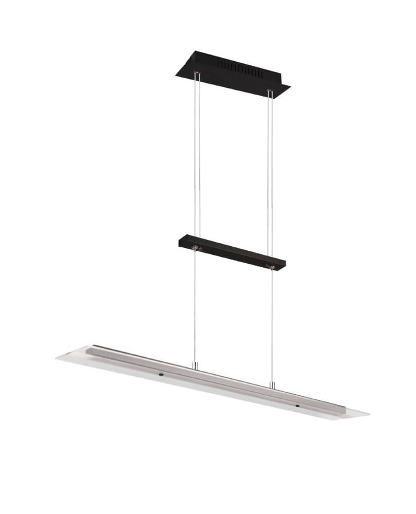 Hängelampe aus Glas Milos Schwarz Trio 4017807588286