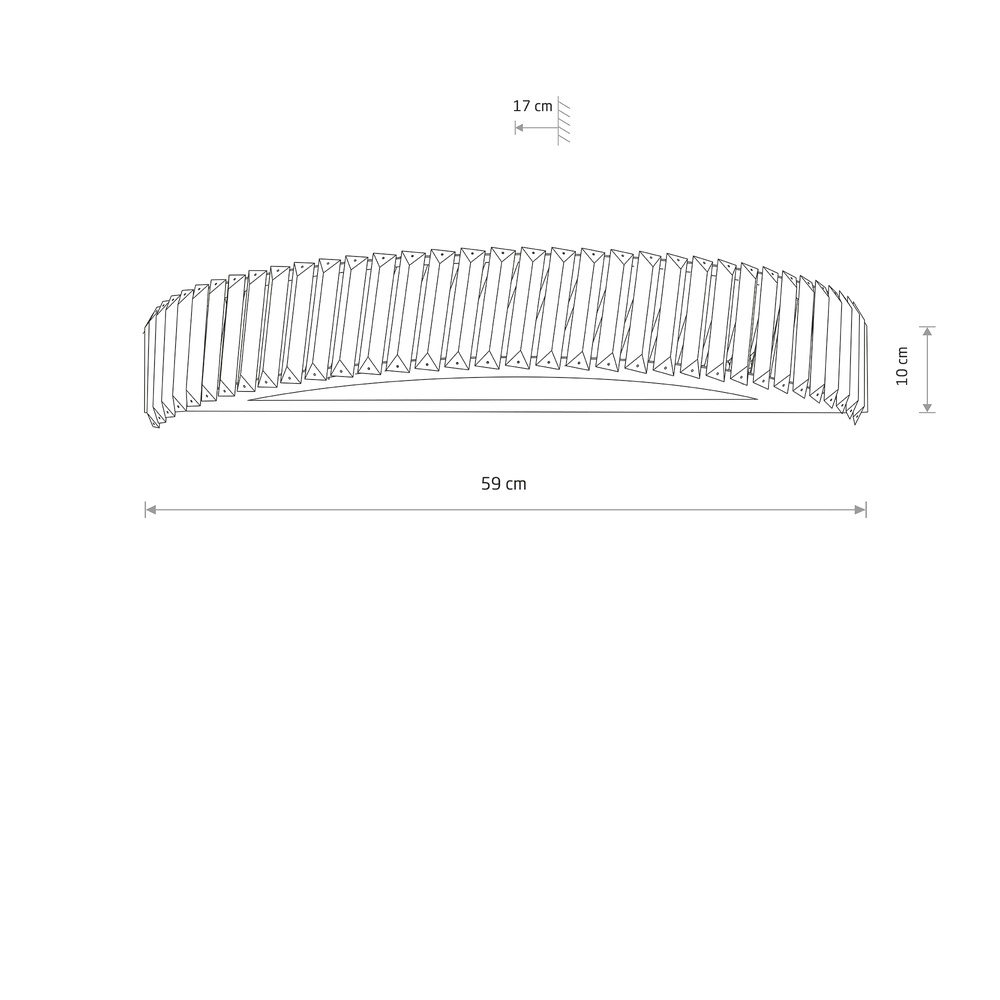 Wandlampe Luxora Led 59 cm Kristall Lyora 5903139117111