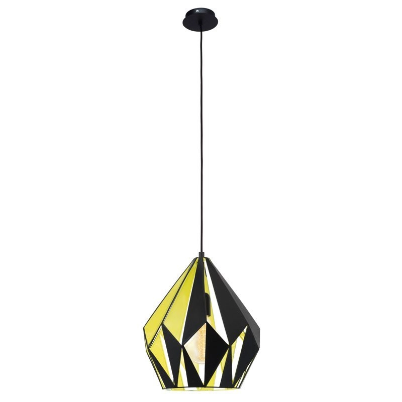 Pendelleuchte Carlton 1 31 cm schwarz mit grünem Käufer Eglo 9002759492564