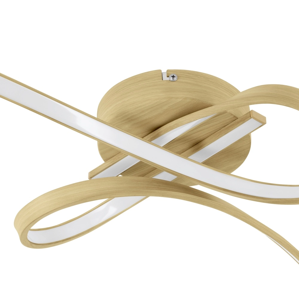 LED-Deckenlampe mit Holzoptik Selvina 2 68 cm Eglo 9008606310296