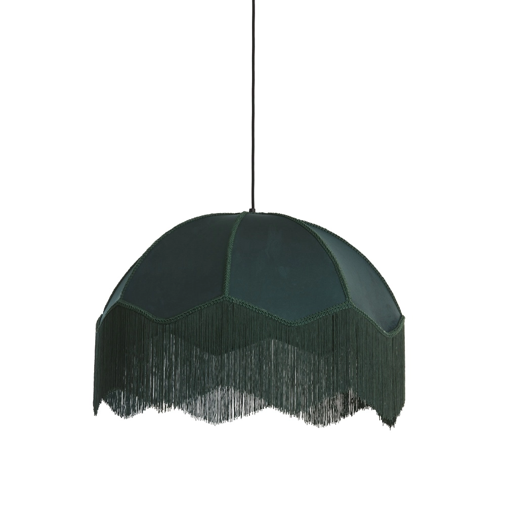 Pendellampe Malacia Ø 60cm – Samtgrün