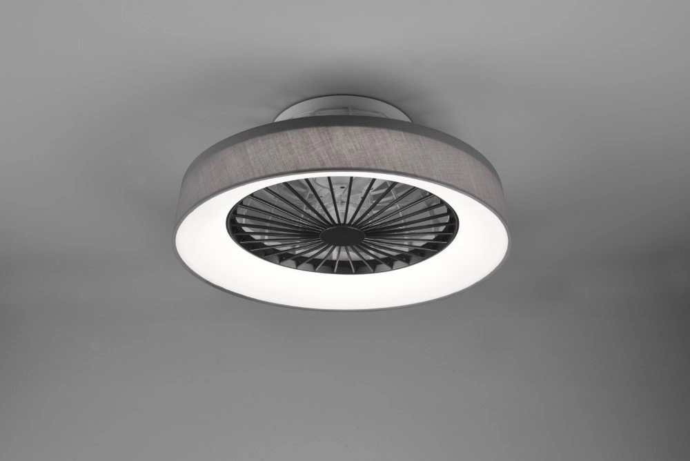 LED-Deckenventilator Farsund 47cm schwarz Trio 4017807491081