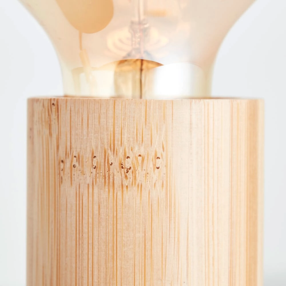 Deckenleuchte mit 4 Leuchten Tiffany schwarz mit Holz Brilliant 4004353406492