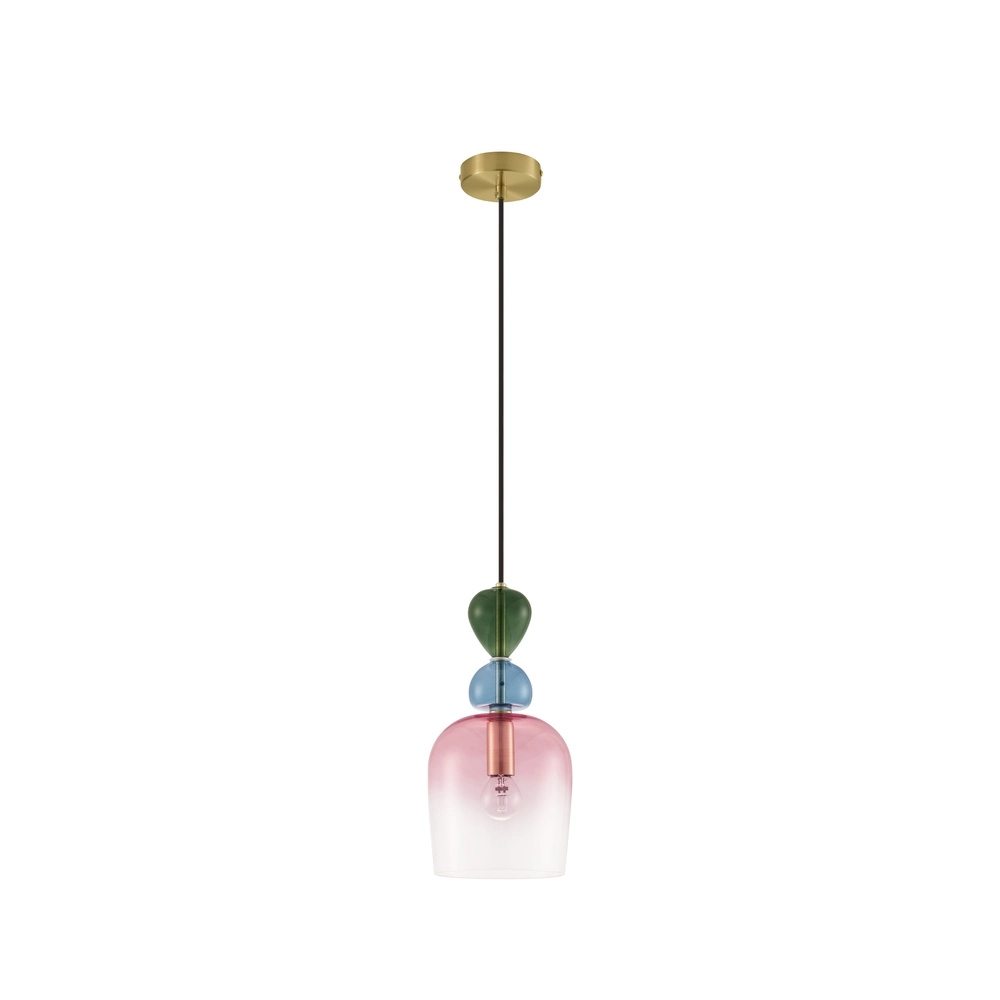 Farbige Pendelleuchte Murano rosa Lyora 5212017434197