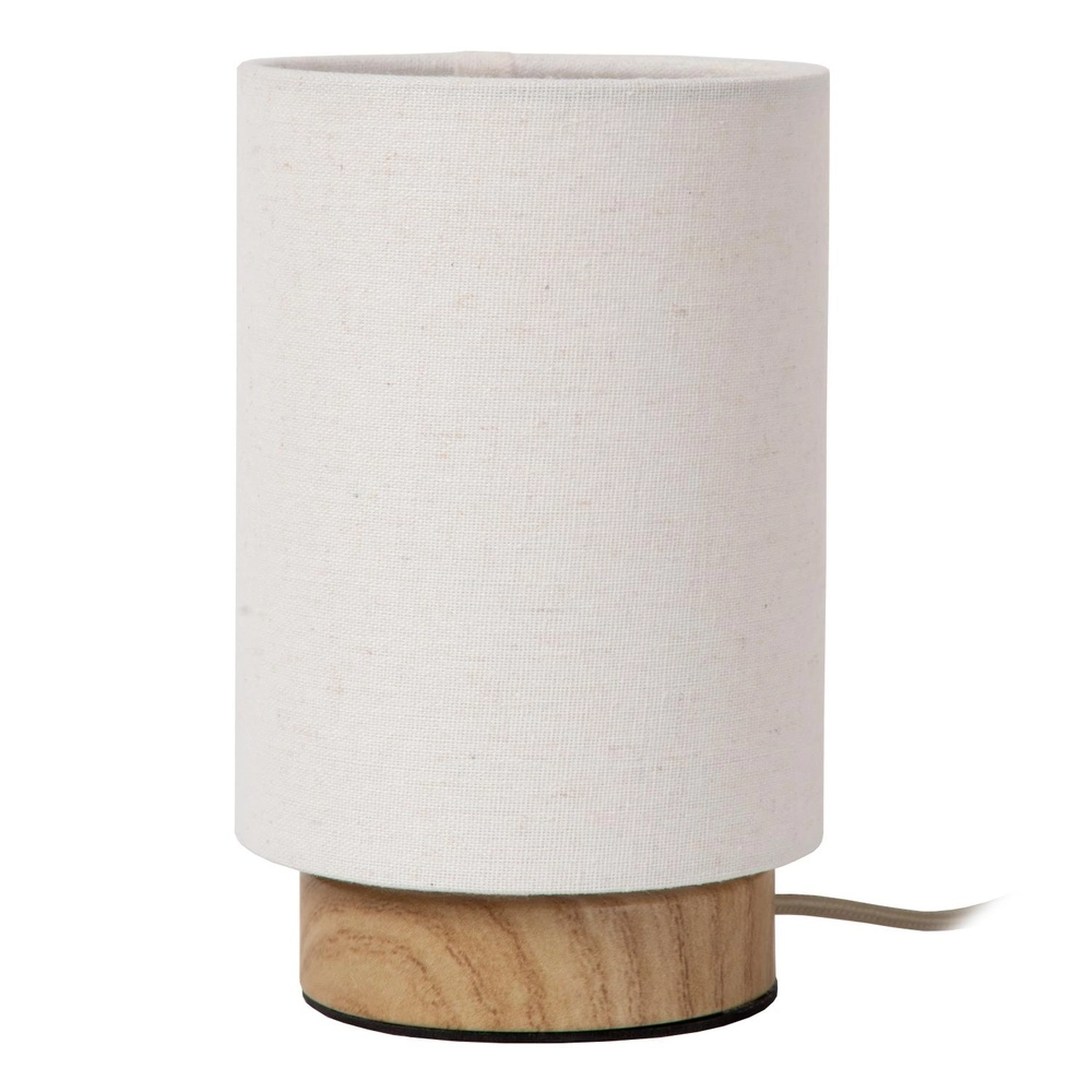 Tischlampe Albane leichtes Holz Ø 12cm