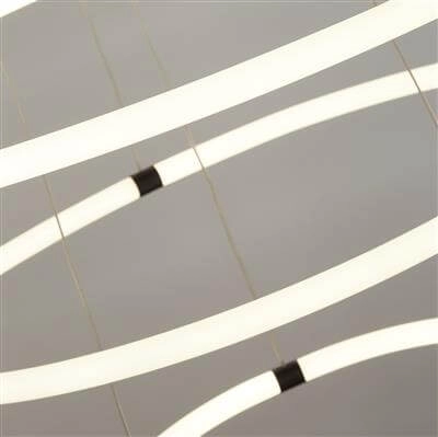 Hängelampe Revolve Leerer 3-Ring schwarz Searchlight 5053423189451