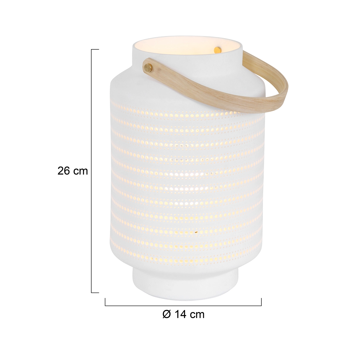 Designer-Tischlampe Porcelain Small Weiß Steinhauer 8712746135244